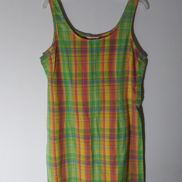 J Crew plaid jumper dress size 12 - Picture 5 of 6
